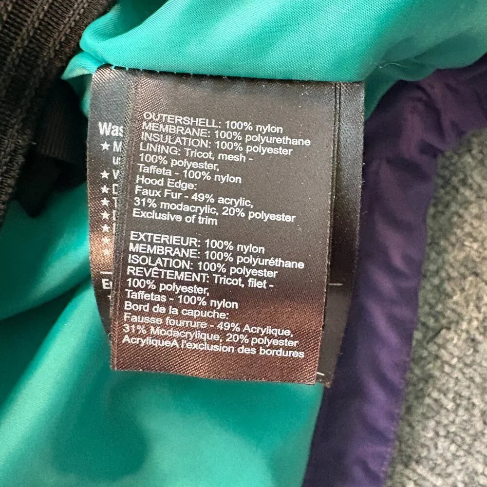 Burton The White Collection Women's Ski Parka Jacket Purple Full Zip Size Medium - Picture 7 of 11